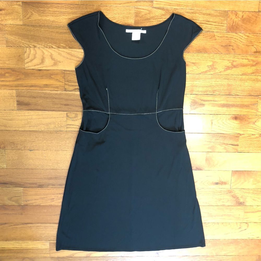 Max Studio Black Dress with White Trim Women's XL